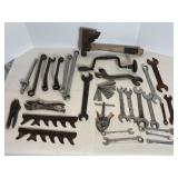 Vtg box of tools featuring some specialty older ..