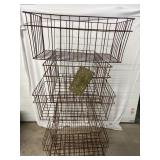 Metal Wire baskets (5) 24" W x 15" D x 10" H..