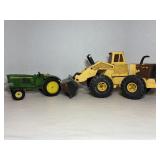 Tonka front - end loader 21" long & Ertl John Deer