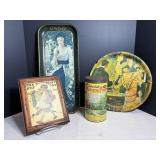 Vtg Coca - Cola trays 8.5"W x 19" H & 13"W on..