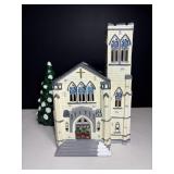 Vtg Department 56 Snow village - Cathedral 1987