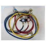 HVAC airconditioning pressure guage; hoses