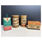 Vtg Collectable tins - misc items