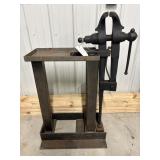 5" Post vice with stand