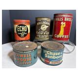 Vtg Collectable Coffee tins