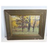 Vtg Framed oil painting 18.5" x 14.5" (some...