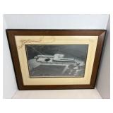 Vtg Framed Print of "Parson