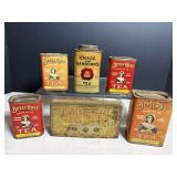 Vtg Collectable tea tins