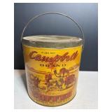 Vtg Collectable Campbell Holton & coffee tin 8"H