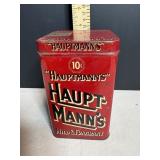 Vtg Collectable Haupt - manna cigar tin