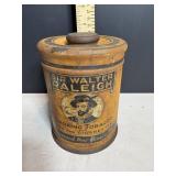 Vtg Collectable Sir Walter Raleigh tobacco tin