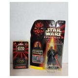 Star Wars Darth maul figure & collectible pin
