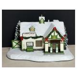 John Deere Christmas Village - gas station with...