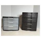 Sterilite plastic drawer units - 4 drawer..