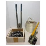 1/2" Banding, bander, crimper & clips