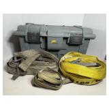 Plano tool box with ratchet straps