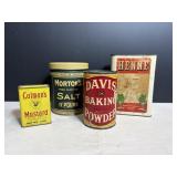 Vtg Collectable tins - spices