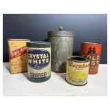 Vtg Collectable tins - cleaner, polish