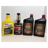Motor oil 5w30, power steering & 2 cycle