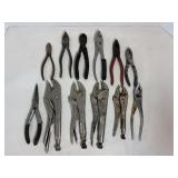 Vice grips, pliers & wire cutters