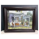 Framed Needlepoint 20"W x 16"H
