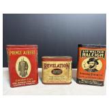 Vtg Collectable tobacco tins