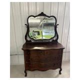 Antique dresser 46"W x 23"D x 71"H mirror...