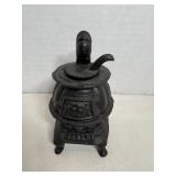 Vtg Queen miniature Cast-Iron Pop-Belly Stove