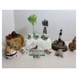 Bearware Pottery, Pier 1 glass pumkin & misc ...