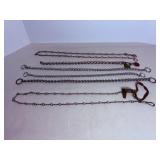 Vtg dog collars & chains