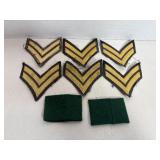 Vtg Army Chevron patches