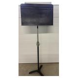 Metal music stand 58"H