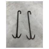 Antique Iron Grappling Hooks 8'x27'
