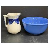 Vintage USA Oxford Bowl & Pottery Pitcher