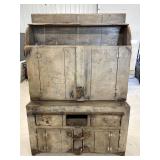 Primitive Hutch Turned TV Cabinet 45'x18'x66'H