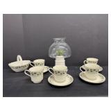 Christmas Dishes & Candle Holder