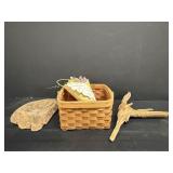 Driftwood Basket & Metal Wall Hanging