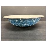 Enamelware Bowl 13' Dia 3.25'H