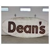 .112'x47' Metal Deans Sign