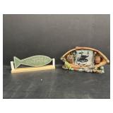 Swivel Gone Fishing Sign & Picture Frame