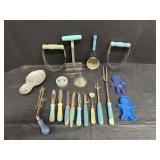 Foley Food Chopper & Vintage Kitchen Utensils