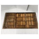 Antique Printer Tray 32'x1.25'D16.5'H