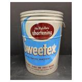 Sweetex Shortening Tin 12' Dia 16.5'H