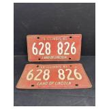 1961 IL License Plates