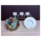 Vintage Nippon Bowl broken leg, Ashtray & Cup Set