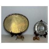 Vintage Regency Sttle Serving Tray & Misc