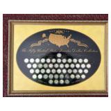 US Quarter Collection not complete 26'x19'H