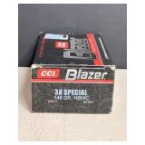 CC1 Blazer 38 Special Bullet Cartridges
