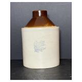 10.5'H Western Stoneware Whiskey Jug