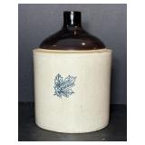 10.5'H Western Stoneware Whiskey Jug